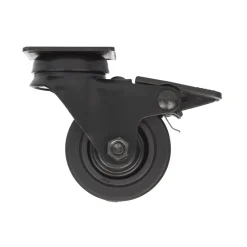 Roulette Novo noire pivotante à frein charge 40kg Ø50 mm