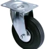 Online Roulette pivotante caoutchouc noir Ø125mm, charge 125kg