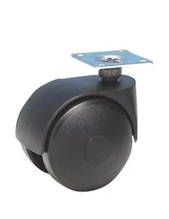 Online Roulette pivotante polypro noir Ø40mm, charge 25kg