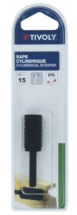 Hot TIVOLY Râpe cylindrique Ø15 tige 6mm