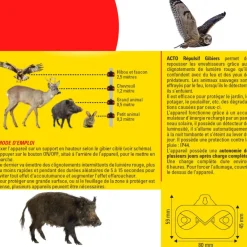 Sale ACTO Répulsif lumineux solaire gibier 50m2