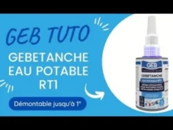 New GEB Résine d'étanchéité raccord fileté métal 2" etanche 75ml