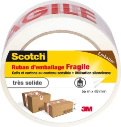 New 3M Ruban adhésif d'emballage marquage fragile 66mx48mm