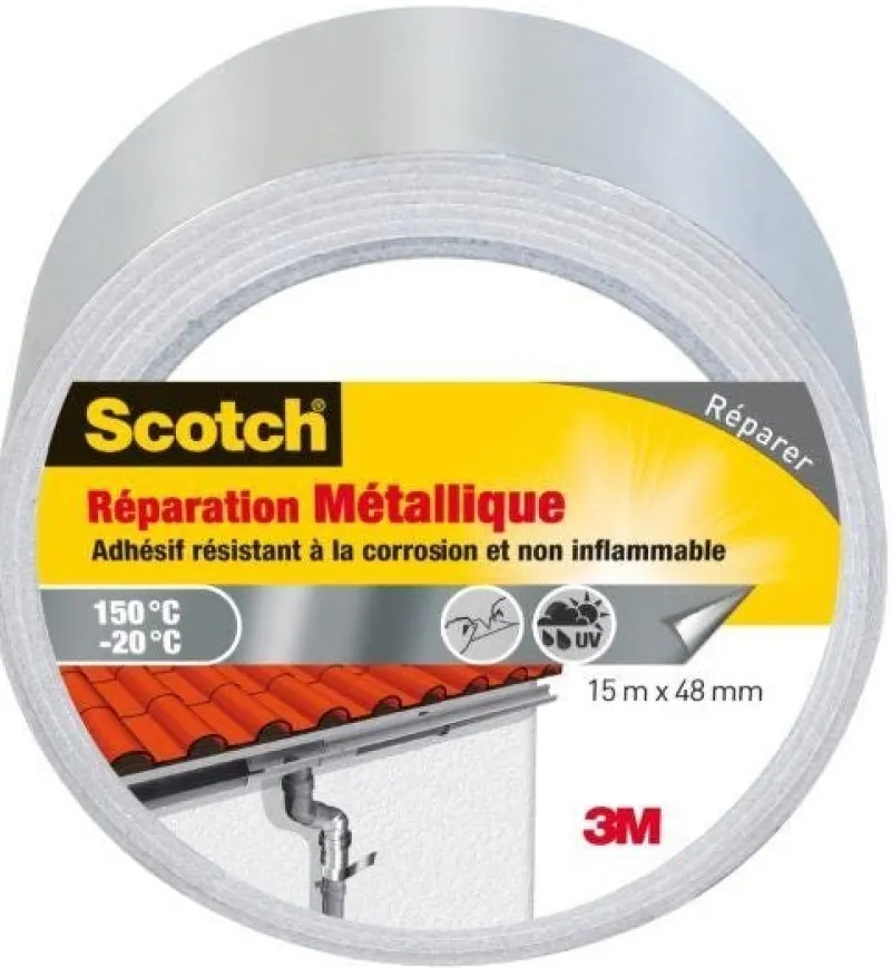 3M Ruban adhésif de réparation métallique 15mx48mm