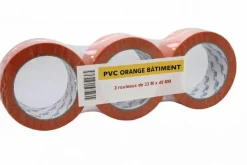 Best Ruban adhésif PVC orange 48mm x 33m (x3)