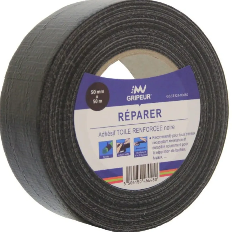 Clearance Ruban adhésif toile renforcée Superduct ST421 50mm 50m noir