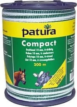 Sale PATURA Ruban COMPACT 10 mm blanc/vert 6 inox
