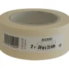 Clearance Ruban de masquage lisse beige 50m x 25mm (x2)