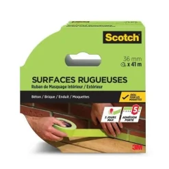 SCOTCH Ruban de masquage pour surfaces rugueuses 36 x 41m