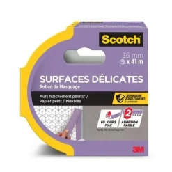 New SCOTCH Ruban de masquage pour surfaces délicates 36 x 41m