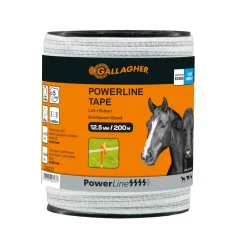 Best GALLAGHER Ruban PowerLine 12,5 mm blanc 200 m
