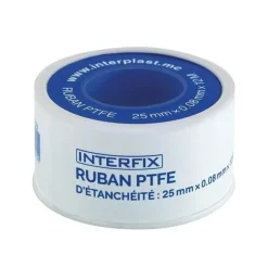 Clearance INTERPLAST Ruban PTFE d'étanchéité Interfix 25 x 0,08 mm x 12 m