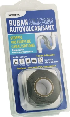 Discount INTERPLAST Ruban silicone autovulcanisant multifonctions 3m x 25 mm