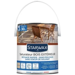 STARWAX Saturateur bois extérieur incolore 2,5L