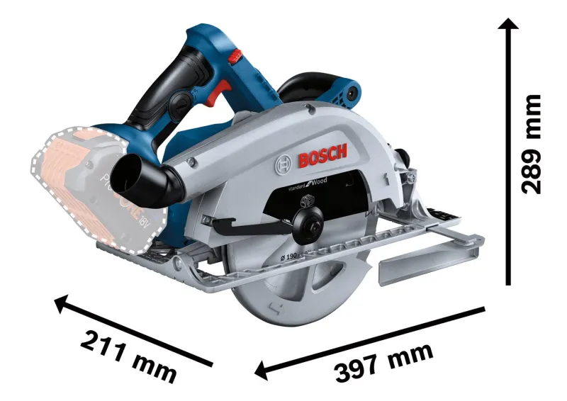 Sale BOSCH PROFESSIONAL Scie circulaire sans fil GKS 18V-68 C (produit seul)
