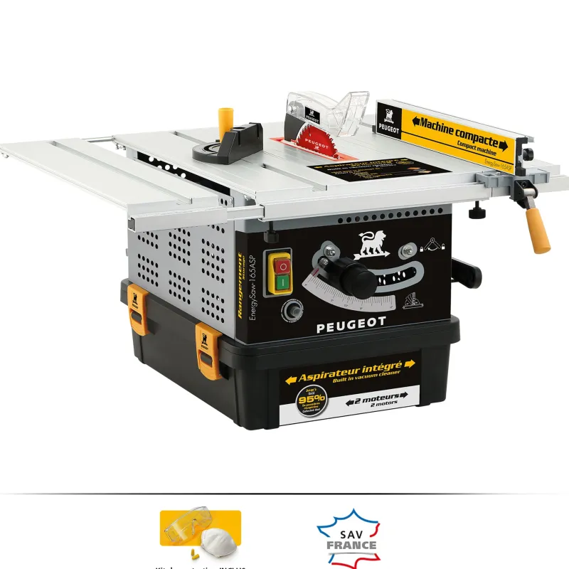PEUGEOT OUTILLAGE Scie de table avec aspirateur