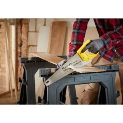 Sale STANLEY Scie égoïne Sharpcut coupe fine 380mm 11tpi