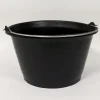 New Seau évasé anse simple noir 15L