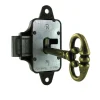 Clearance Serrure en applique gauche axe 20mm, 50x30mm métal bronze