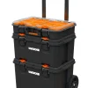 Clearance KETER Servante transportable 3-en-1 Stackn'Roll Worx