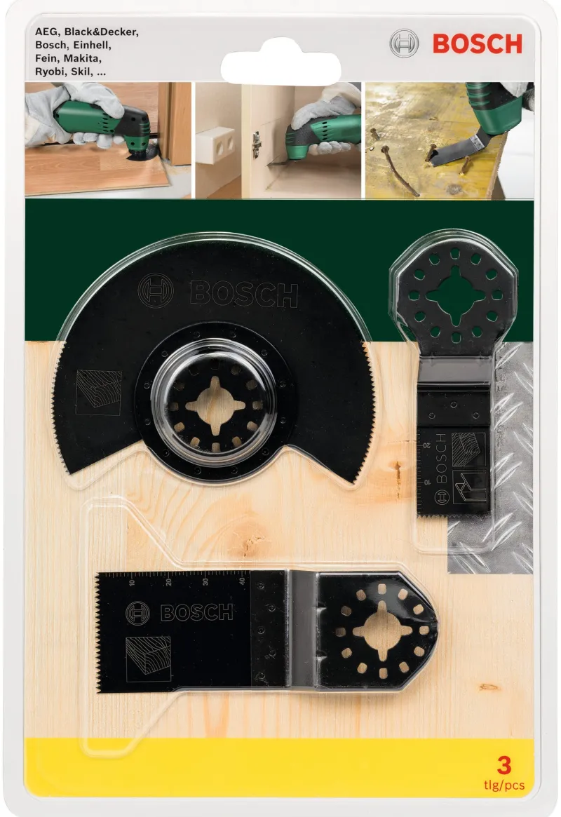 Sale BOSCH Set 3 lames bois et métal Starlock