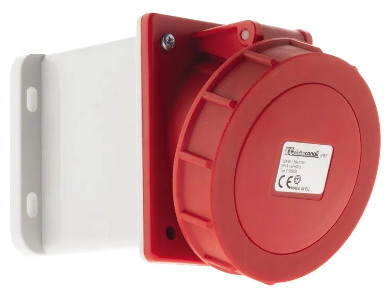 Hot ZENITECH Socle en saillie IEC309 3 pôles + terre 32A