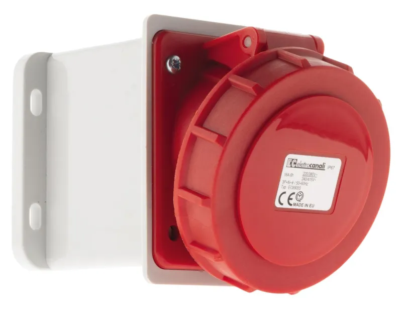 Outlet ZENITECH Socle en saillie IEC309 3P+N+T16A