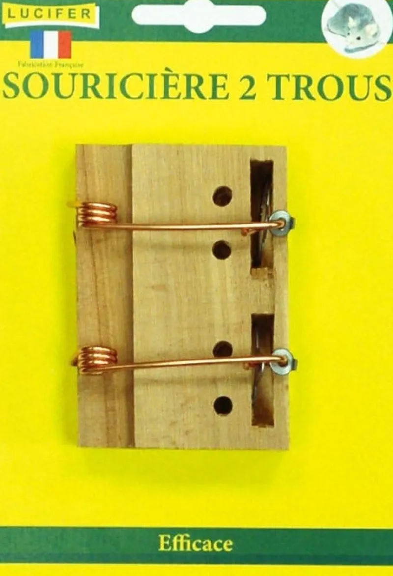 Online Souricière en bois 2 trous à guillotine LUCIFER