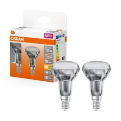 Discount OSRAM Spot R50 LED verre clair 1,5W=25 E14 chaud x2