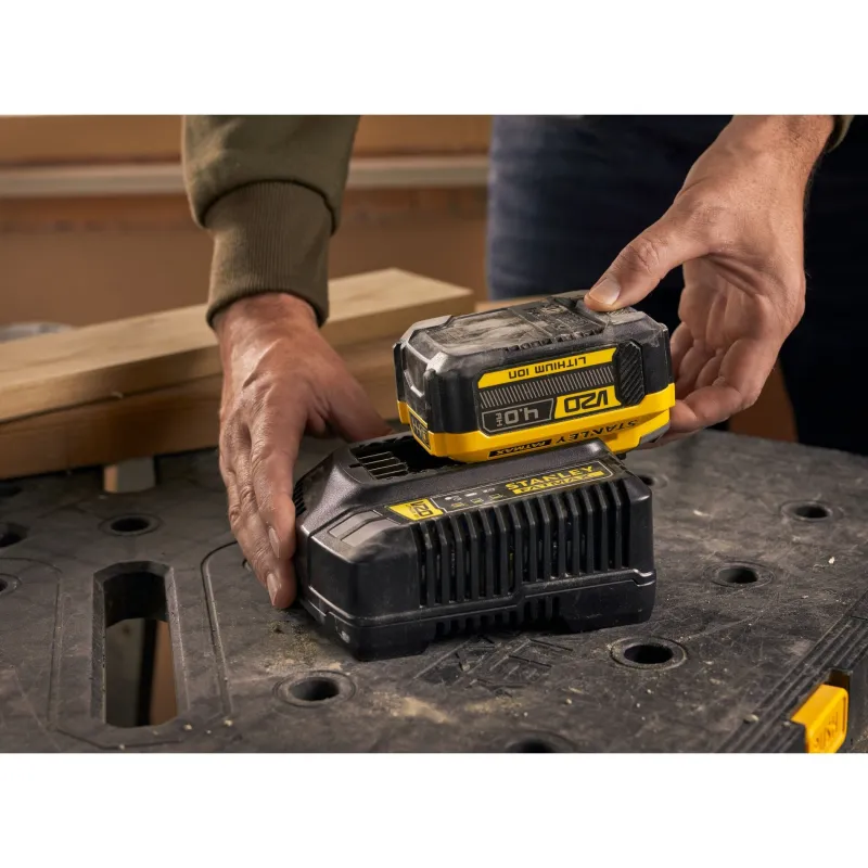 Discount STANLEY Starter kit chargeur V20 2A + 1 batterie 18V 4Ah