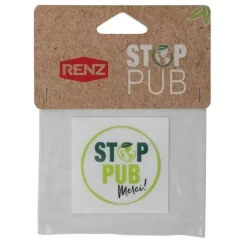 Hot RENZ Sticker rond Stop pub Ø5cm pour boîtes aux lettres