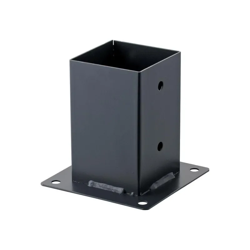 Hot SUKI Support de poteau 9x9 cm à visser gris anthracite