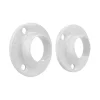 Hot Support d'extrémité tube de penderie Ø25mm acier blanc (x2)