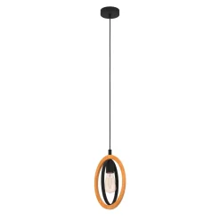 Discount EGLO Suspension Basildon E27 40W noir L19xl16xH110cm