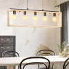 Best EGLO Suspension Famborough E27 5x40W noir L100xl16xH110cm