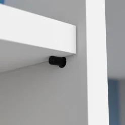 Taquet d'étagère à enfoncer Ø5mm acier noir (x24)