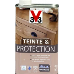 Outlet V33 Teinte et protection bois intérieur chêne doré mat 0,5L