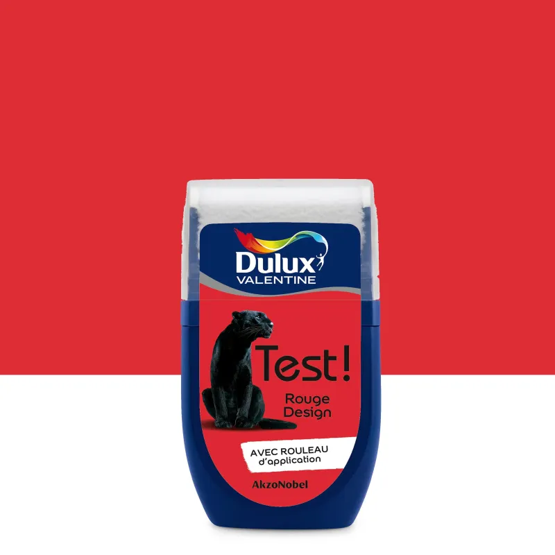Best DULUX VALENTINE Testeur de Peinture Crème de Couleur Rouge design 30 ml