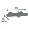 Outlet EDOUARD ROUSSEAU Thermostatique bain-douche volga 2 inox ROUSSEAU