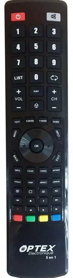 Clearance OPTEX Télécommande universelle pour téléviseurs 5 grandes marques