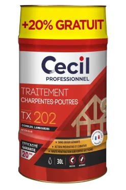 Sale CECIL PROFESSIONEL Traitement du bois 25L + 20% offert CECIL PRO