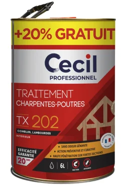 Outlet CECIL PROFESSIONEL Traitement du bois 5L + 20% offert CECIL PRO