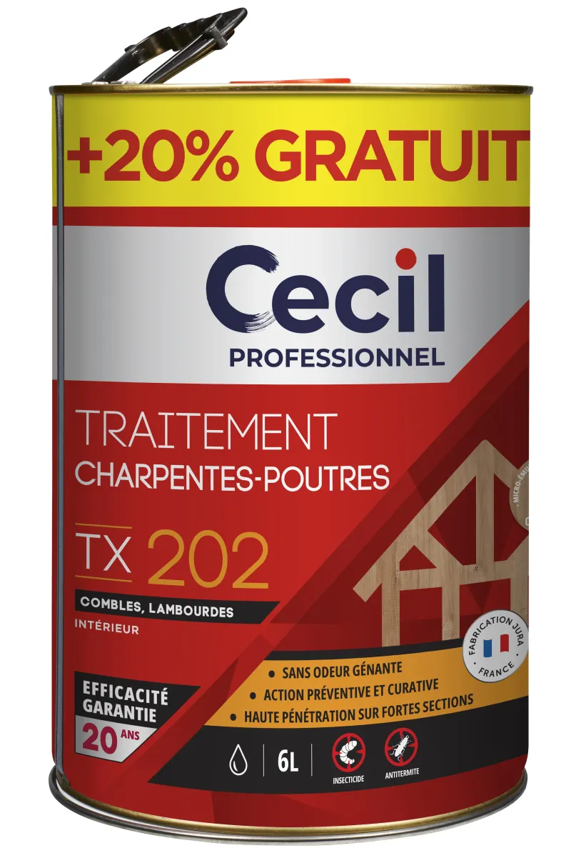 Outlet CECIL PROFESSIONEL Traitement du bois 5L + 20% offert CECIL PRO