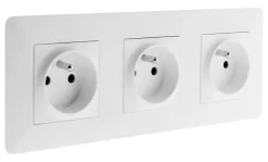 Best ZENITECH Triple prise 2 pôles + terre artezo pré-câblée