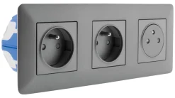 Best ZENITECH Triple prise push artezo titan câblée + boîte 3 postes