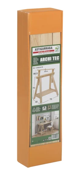 Online ASTIGARRAGA Tréteau Architec pin massif non vernis 70 à 98 cm