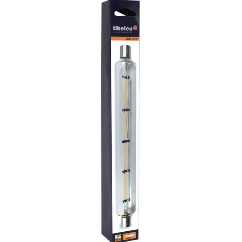 Sale TIBELEC Tube LED 7W / 790 lm à filament culot S19