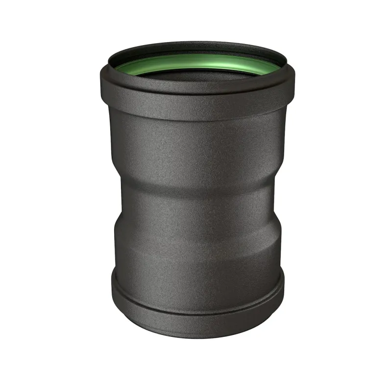 Online TEN Tuyau 12cm F/F noir mat Ø80mm + 2 joints viton