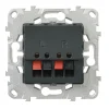New SCHNEIDER Unica2 prise haut parleur-anthracite