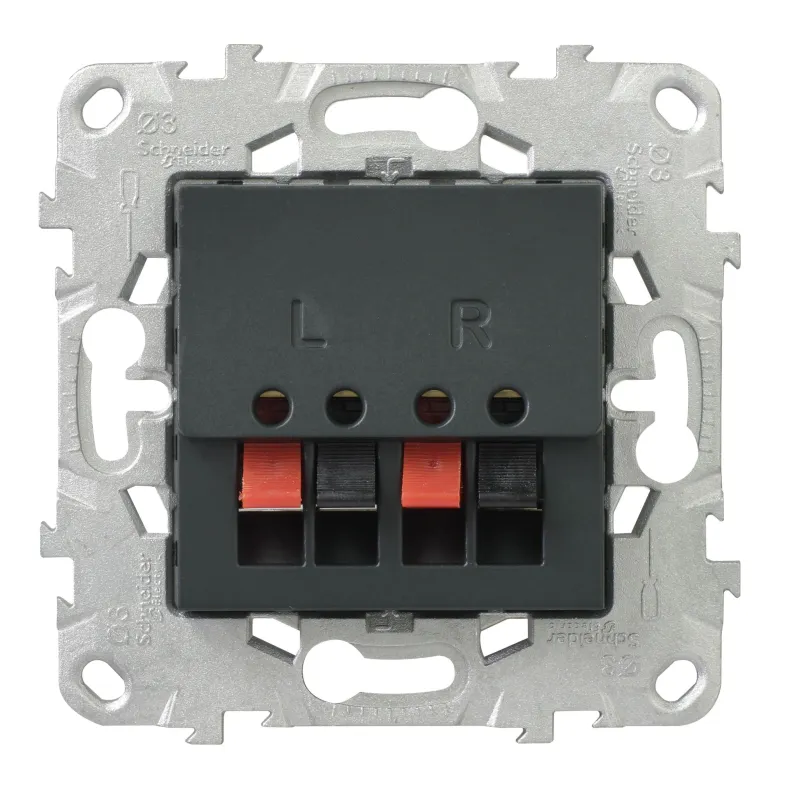 New SCHNEIDER Unica2 prise haut parleur-anthracite